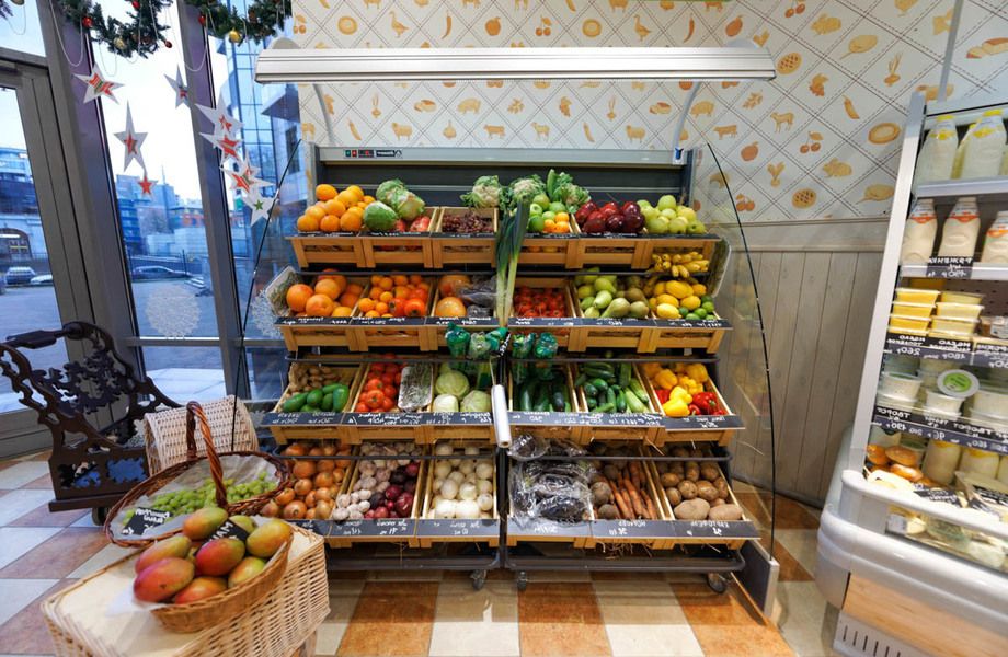 Магазин фруктов и овощей на севере