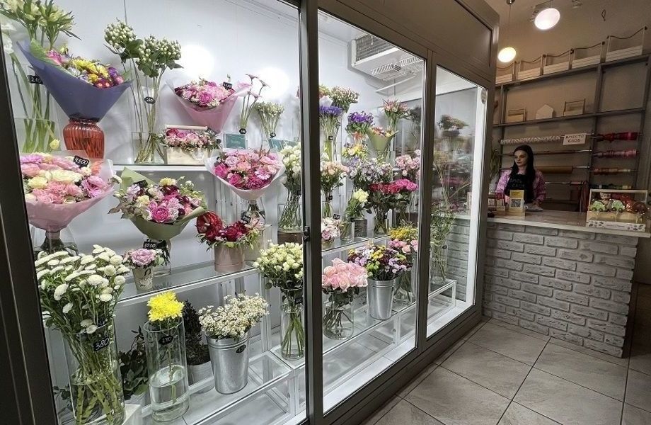 Цветочный магазин с товарным остатком 