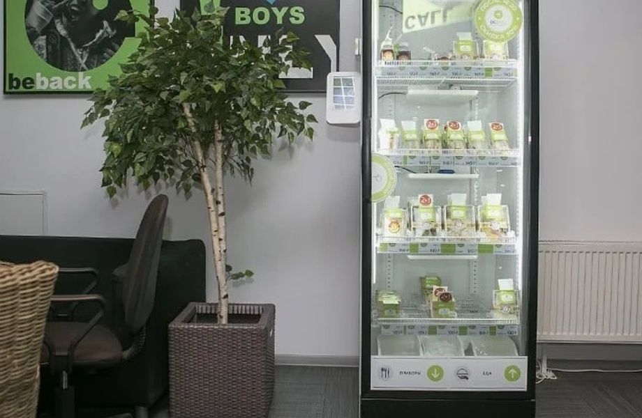 Сеть вендинговых умных холодильников по продаже продуктов питания