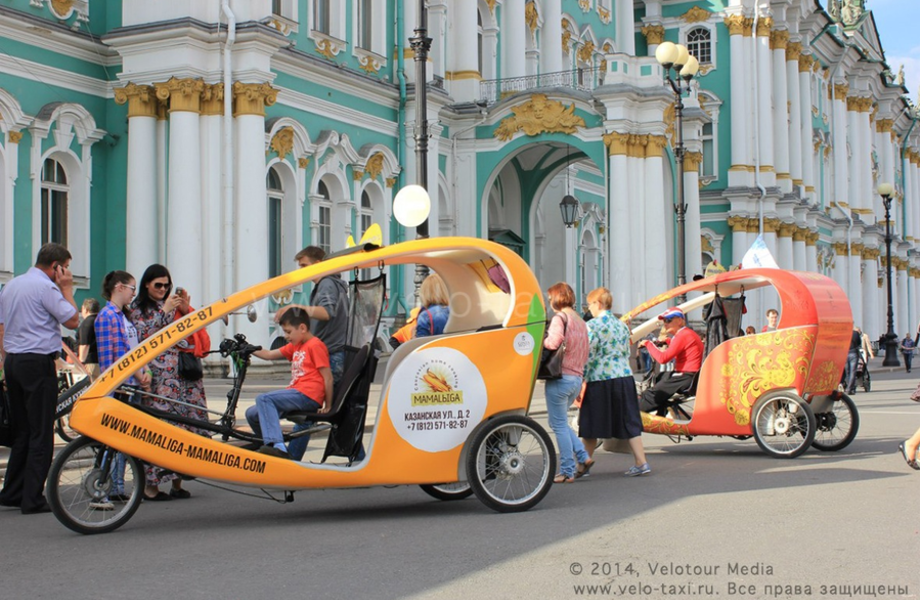 Велотакси в центре города с высокой прибылью