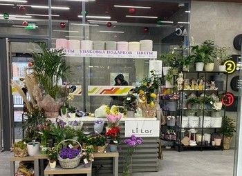 Фото Цветочный островок в ТЦ, на входе в Азбуку Вкуса, в г. Одинцово, МО.