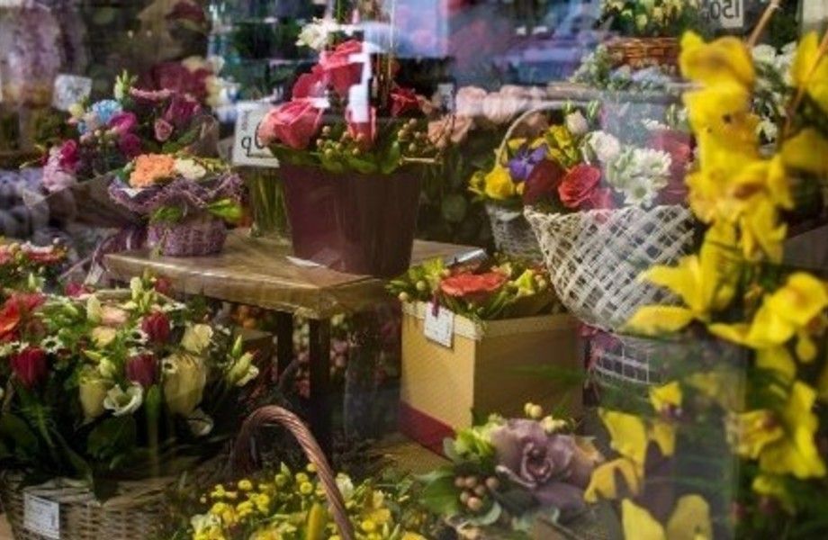 Цветочный магазин в историческом центре