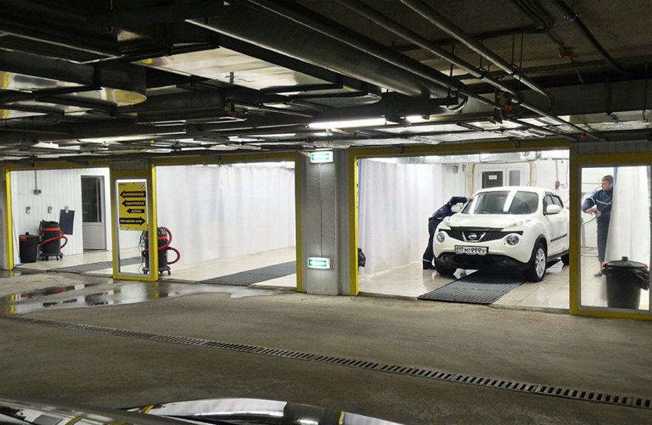 Автомойка на территории подземного паркинга в собственности